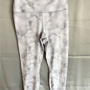 Yogalicious High Waisted Gray Tie-Dye Leggings